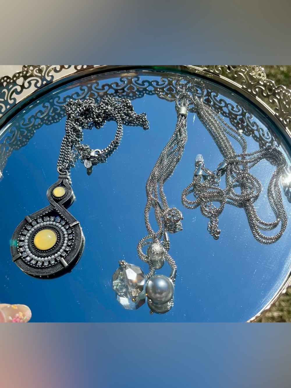 2 Lia Sophia Necklaces Bundle